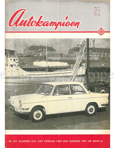 1962 AUTOKAMPIOEN MAGAZIN 16 NIEDERLÄNDISCH