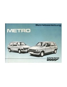 1988 AUSTIN METRO INSTRUCTIEBOEKJE DUITS