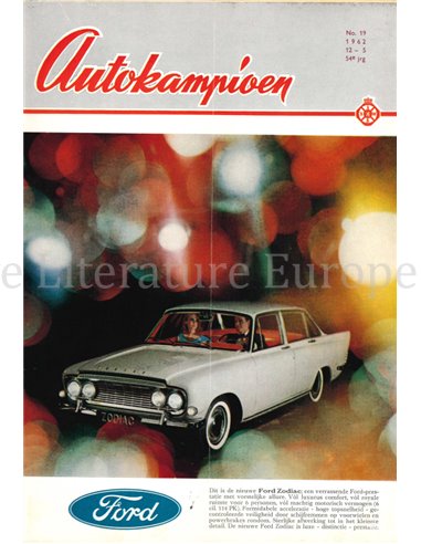 1962 AUTOKAMPIOEN MAGAZIN 19 NIEDERLÄNDISCH