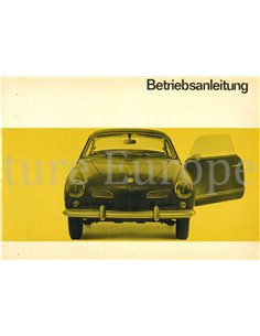 1968 VOLKSWAGEN KARMANN GHIA 1500 BETRIEBSANLEITUNG DEUTSCH