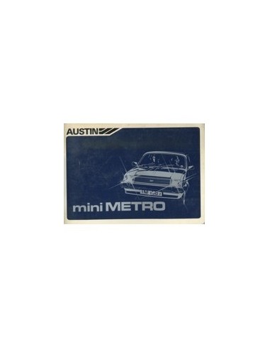 1982 AUSTIN MINI METRO INSTRUCTIEBOEKJE NEDERLANDS