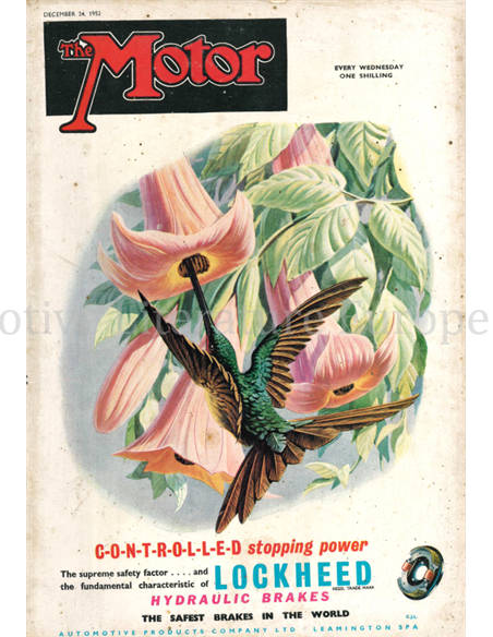 1952 THE MOTOR MAGAZIN 2654 ENGLISH