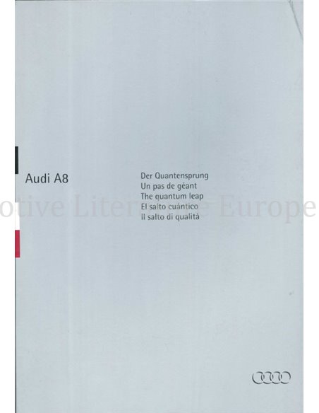 1994 AUDI A8 BROCHURE FRANS