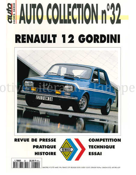 1996 AUTO COLLECTION MAGAZINE 32 FRENCH