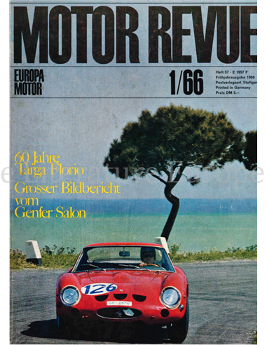 1963 MOTOR REVUE MAGAZIN 57 DEUTSCH