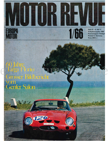 1966 MOTOR REVUE MAGAZINE 57 GERMAN