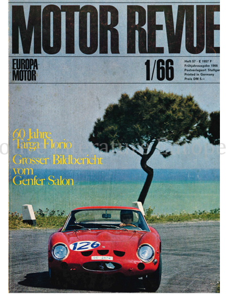 1963 MOTOR REVUE MAGAZINE 57 DUITS