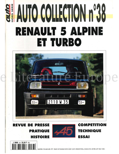 1997 AUTO COLLECTION MAGAZINE 38 FRENCH