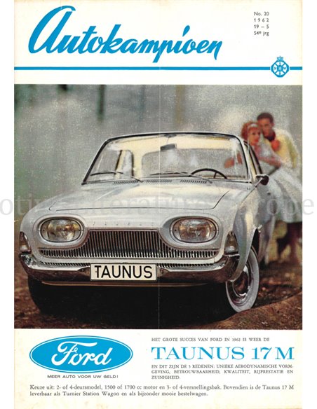 1962 AUTOKAMPIOEN MAGAZIN 20 NIEDERLÄNDISCH