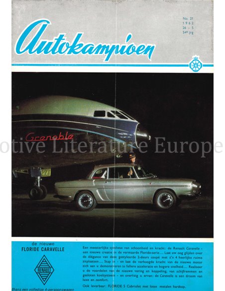 1962 AUTOKAMPIOEN MAGAZIN 21 NIEDERLÄNDISCH
