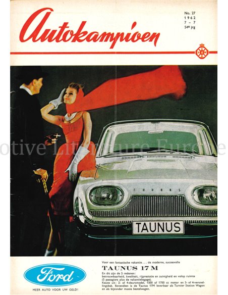 1962 AUTOKAMPIOEN MAGAZIN 27 NIEDERLÄNDISCH