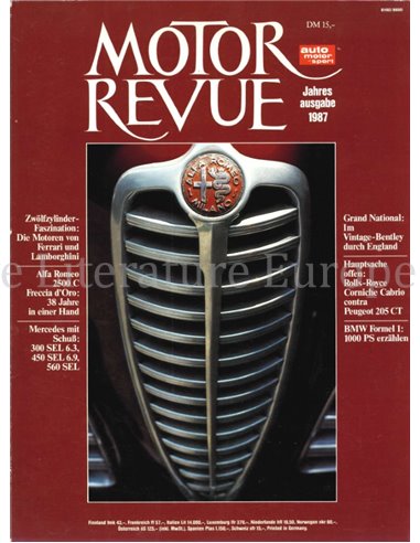 1987 MOTOR REVUE JAARBOEK DUITS