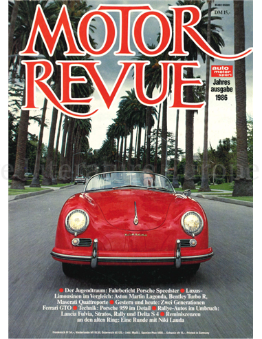 1986 MOTOR REVUE JARBUCH DEUTSCH