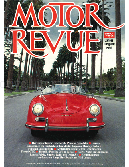 1986 MOTOR REVUE JARBUCH DEUTSCH