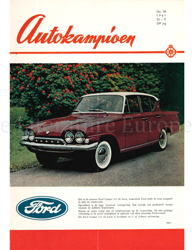 1961 AUTOKAMPIOEN MAGAZIN 38 NIEDERLÄNDISCH