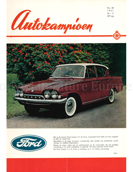 1961 AUTOKAMPIOEN MAGAZIN 38 NIEDERLÄNDISCH