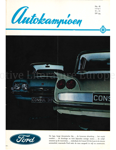 1961 AUTOKAMPIOEN MAGAZINE 45 DUTCH