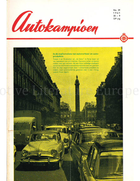 1961 AUTOKAMPIOEN MAGAZINE 39 DUTCH