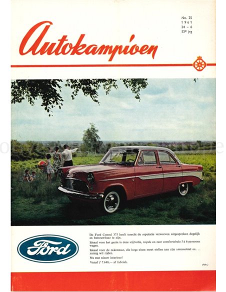 1961 AUTOKAMPIOEN MAGAZIN 25 NIEDERLÄNDISCH