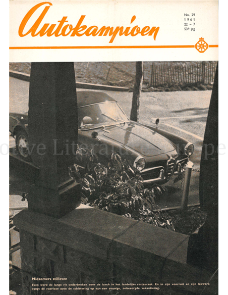 1961 AUTOKAMPIOEN MAGAZIN 29 NIEDERLÄNDISCH