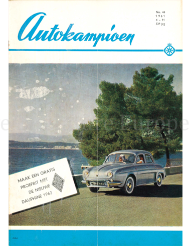 1961 AUTOKAMPIOEN MAGAZINE 44 NEDERLANDS