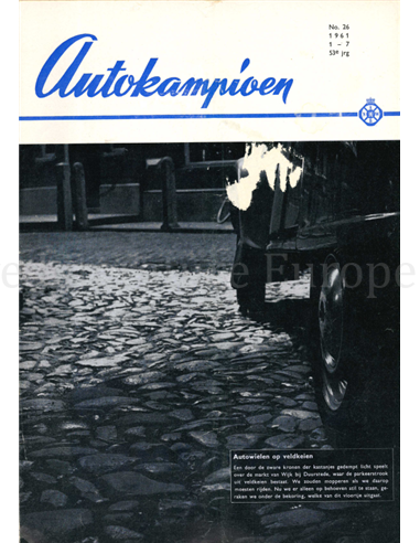1961 AUTOKAMPIOEN MAGAZIN 26 NIEDERLÄNDISCH