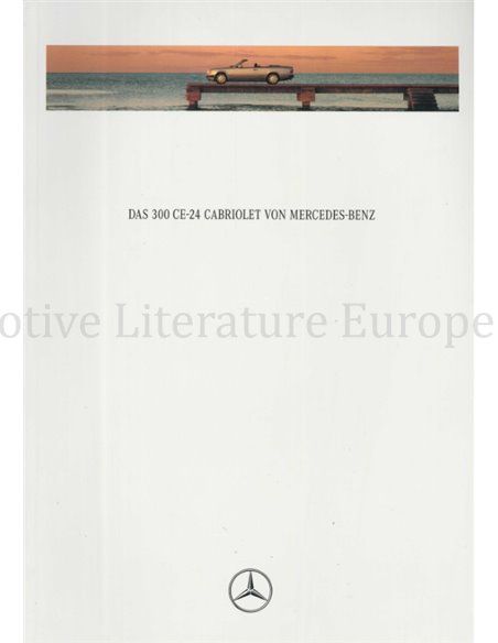 1992 MERCEDES BENZ 300 CE-24 CABRIOLET BROCHURE DUITS