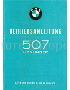 1957 BMW 507 COUPE CABRIOLET V8 INSTRUCTIEBOEKJE ENGELS FRANS SPAANS