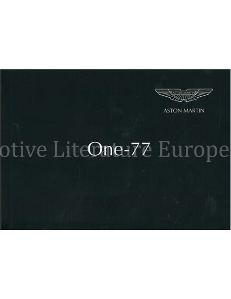2010 ASTON MARTIN ONE-77 BETRIEBSANLEITUNG DEUTSCH