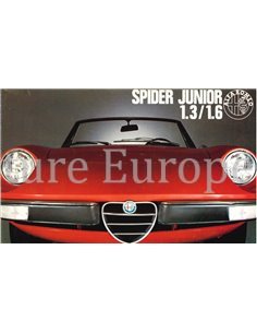 1973 ALFA ROMEO SPIDER JUNIOR 1.3 / 1.6 PROSPEKT NIEDERLÄNDISCH