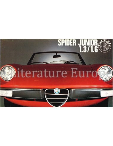 1973 ALFA ROMEO SPIDER JUNIOR 1.3 / 1.6 PROSPEKT NIEDERLÄNDISCH