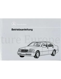 1993 MERCEDES BENZ S KLASSE BETRIEBSANLEITUNG DEUTSCH