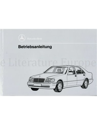 1993 MERCEDES BENZ S KLASSE BETRIEBSANLEITUNG DEUTSCH