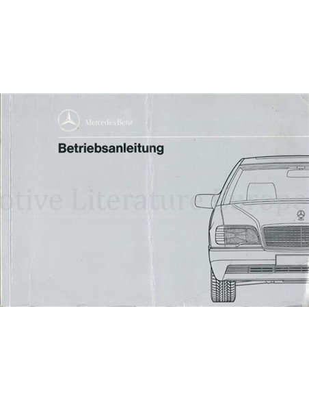 1991 MERCEDES BENZ S CLASS OWNERS MANUAL GERMAN
