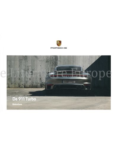 2022 PORSCHE 911 TURBO HARDCOVER PROSPEKT NIEDERLÄNDISCH