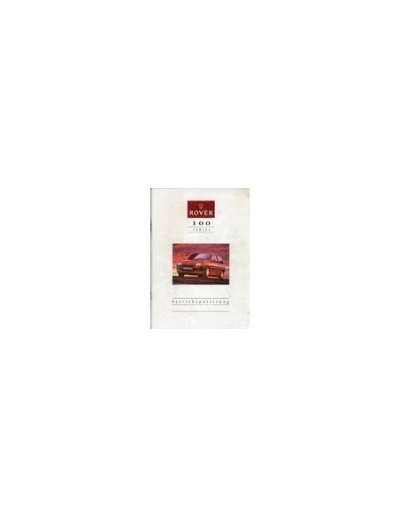 1991 ROVER 100 INSTRUCTIEBOEKJE DUITS