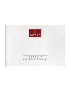 1992 ROVER MONTEGO INSTRUCTIEBOEKJE NEDERLANDS