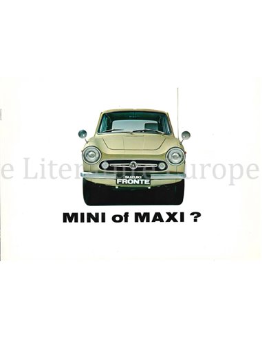 1970 SUZUKI FRONTE BROCHURE NEDERLANDS