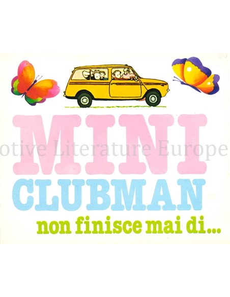 1980 MINI CLUBMAN BROCHURE ITALIAANS