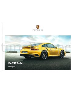 2018 PORSCHE 911 TURBO HARDCOVER PROSPEKT NIEDERLÄNDISCH
