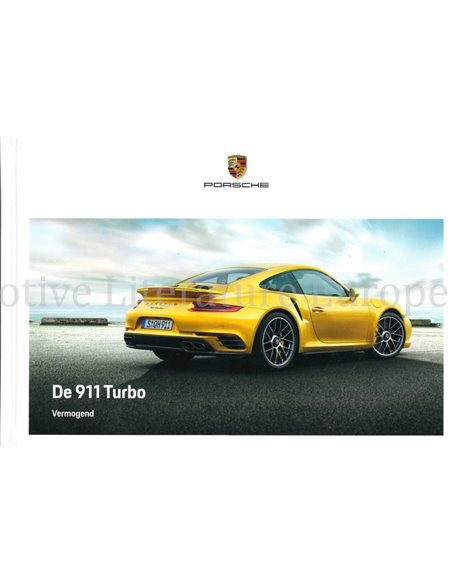 2018 PORSCHE 911 TURBO HARDBACK BROCHURE DUTCH