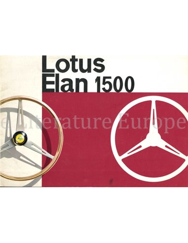 1963 LOTUS ELAN 1500 BROCHURE ENGELS