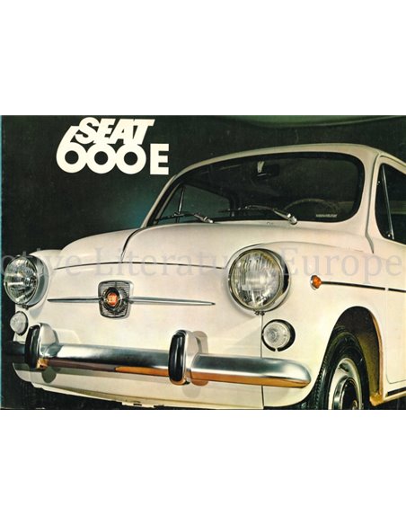 1968 SEAT 600 E / FIAT 600 PROSPEKT NIEDERLÄNDISCH