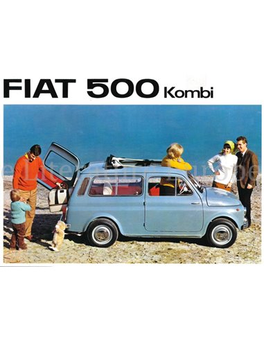 1966 FIAT 500 KOMBI BROCHURE DUITS
