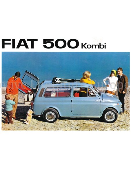 1966 FIAT 500 KOMBI BROCHURE DUITS