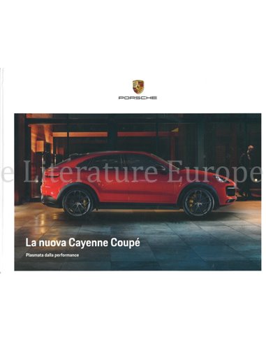 2020 PORSCHE CAYENNE COUPE HARDCOVER BROCHURE ITALIENISCH
