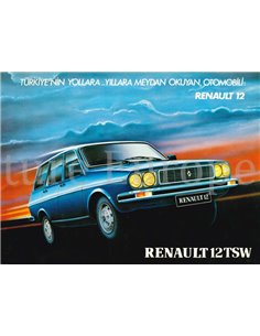 1982 RENAULT 12 TSW PROSPEKT TÜRKISCH