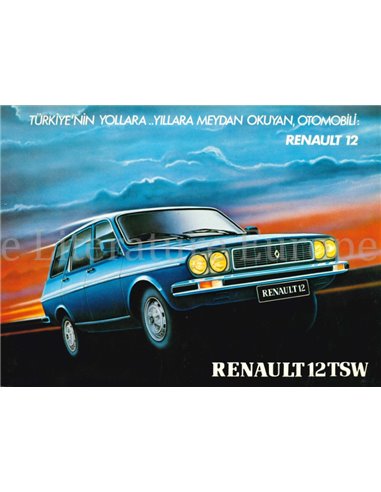 1982 RENAULT 12 TSW BROCHURE TURKISH