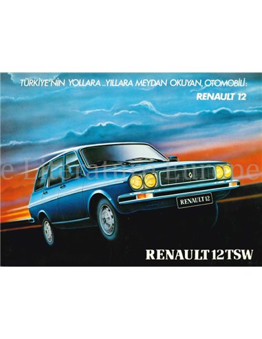 1982 RENAULT 12 TSW BROCHURE TURKS