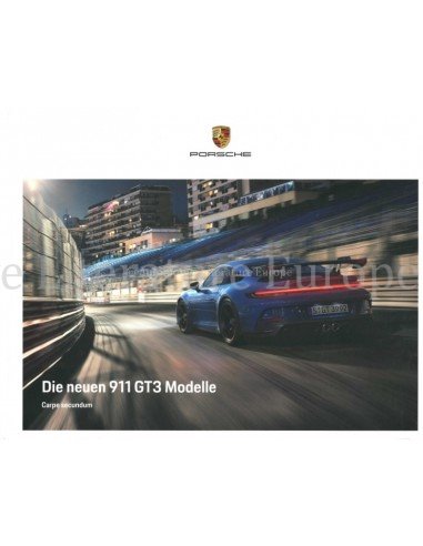 2022 PORSCHE 911 GT3 HARDCOVER PROSPEKT DEUTSCH